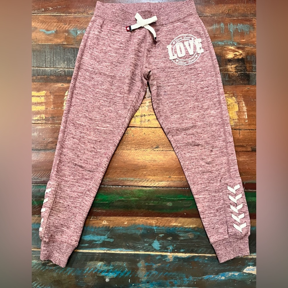 REFLEX KIDS Heather Pink Jogger Pants.  Gently Loved, Size M 9-10